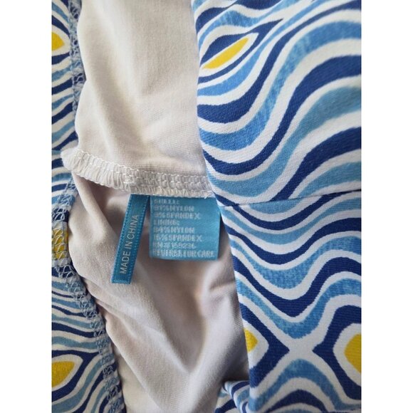 J.Mclaughlin Briana Skort in Costa Key Blue/White Medium A001250 - Picture 9 of 10